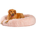 Lit de beignet non glissé Lit pour animaux de compagnie Long Fauxfur lavable